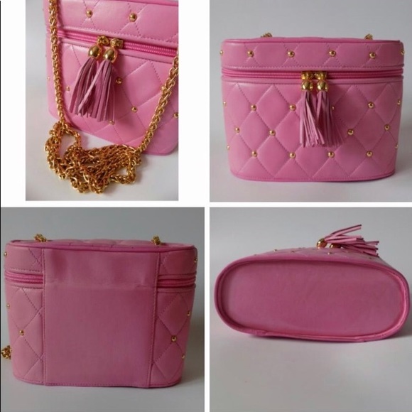 Pink Leather Escada Bag - Picture 3 of 4